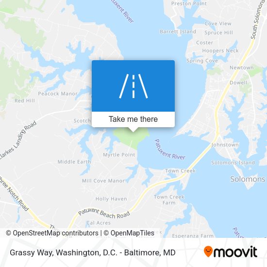 Grassy Way map