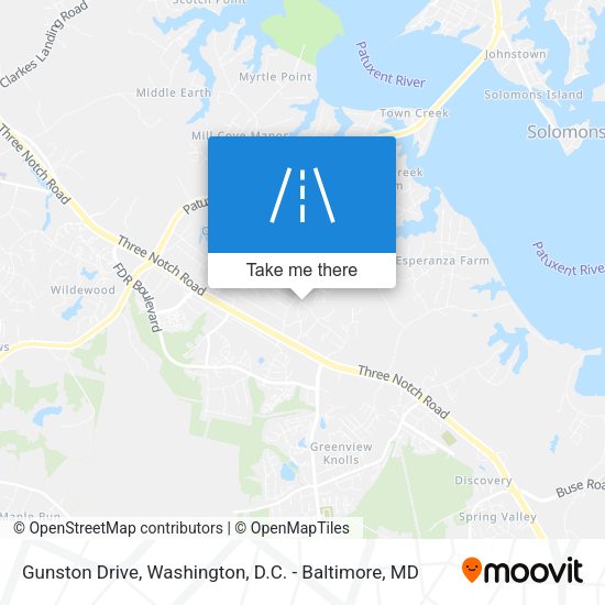 Gunston Drive map