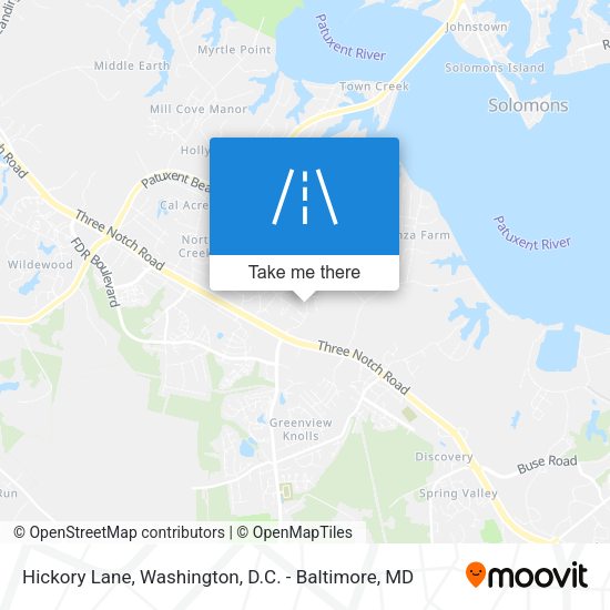 Hickory Lane map