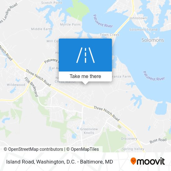 Island Road map