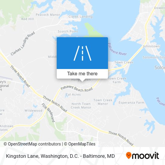 Kingston Lane map