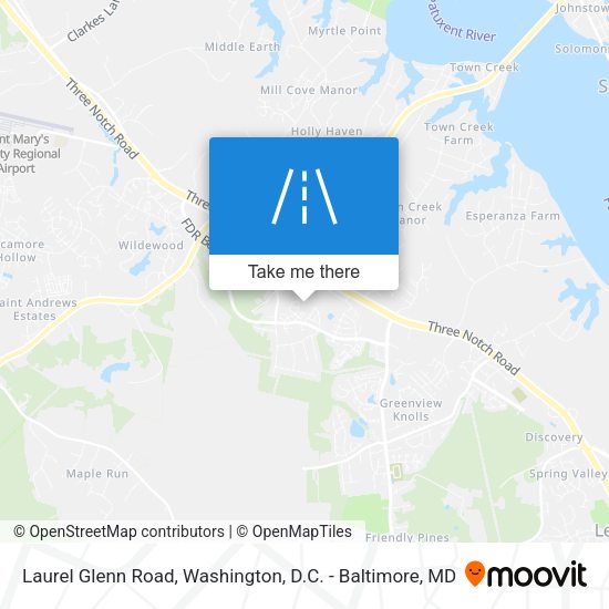 Laurel Glenn Road map