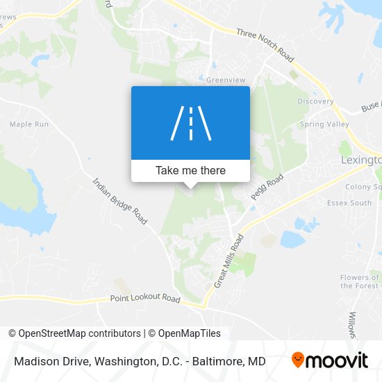 Madison Drive map