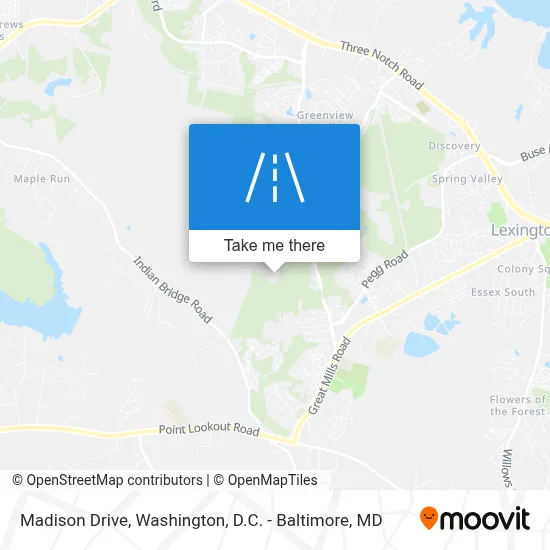 Madison Drive map