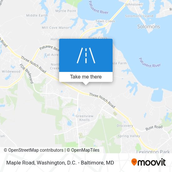 Maple Road map