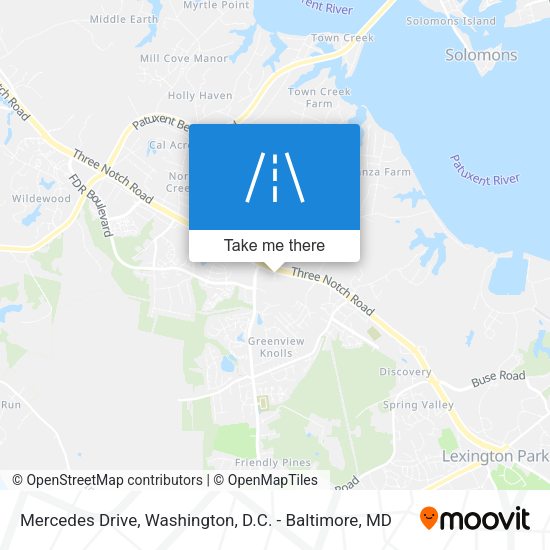 Mercedes Drive map