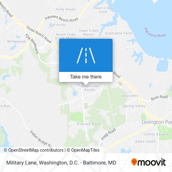 Military Lane map