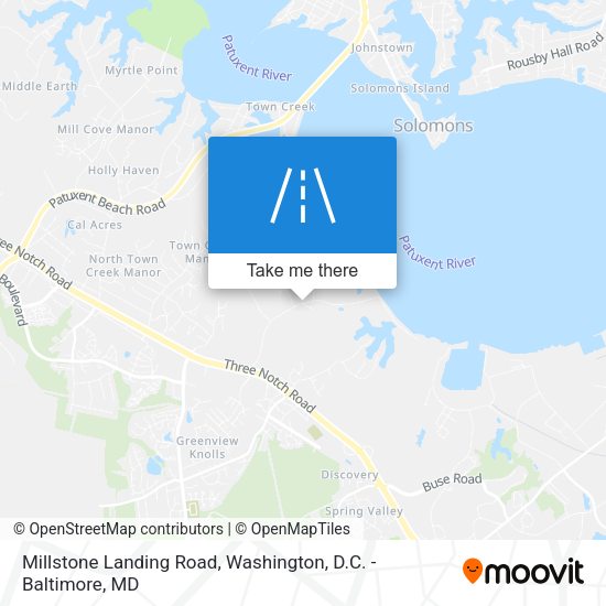 Millstone Landing Road map