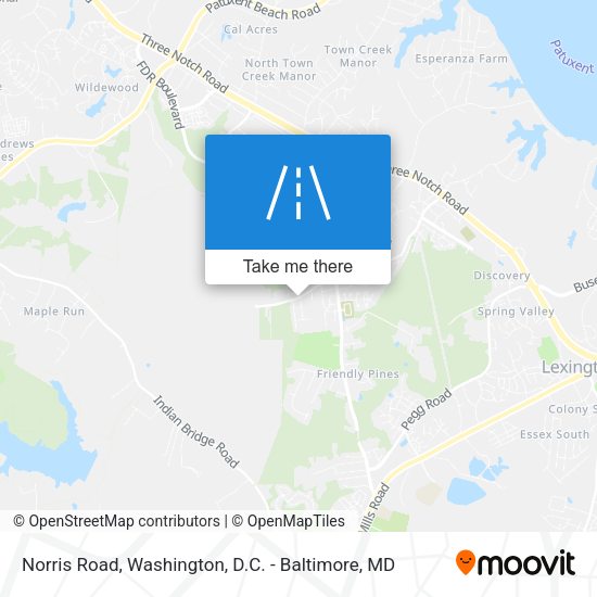 Norris Road map