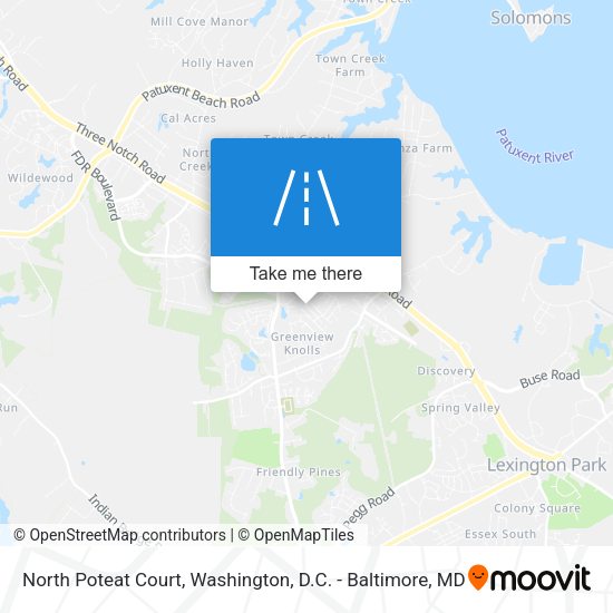 Mapa de North Poteat Court