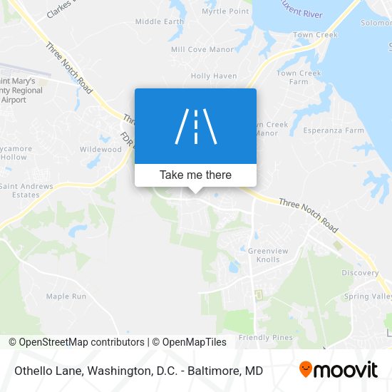 Othello Lane map