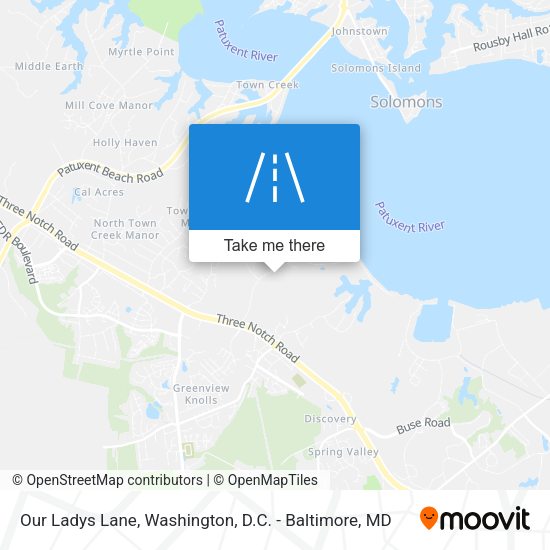 Our Ladys Lane map