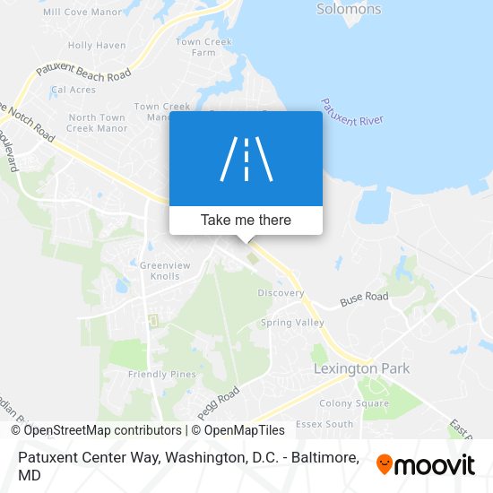 Patuxent Center Way map