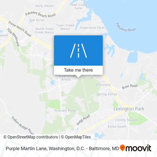 Purple Martin Lane map