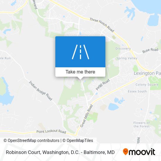 Mapa de Robinson Court