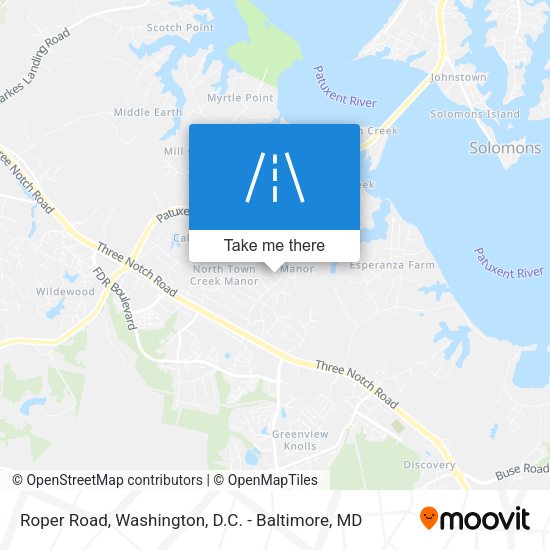 Roper Road map