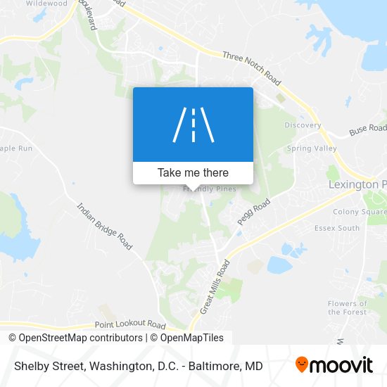 Shelby Street map