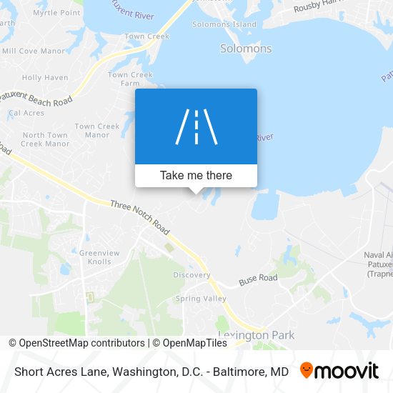 Short Acres Lane map