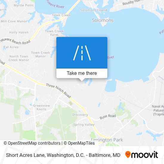 Short Acres Lane map