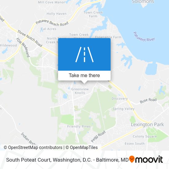 Mapa de South Poteat Court