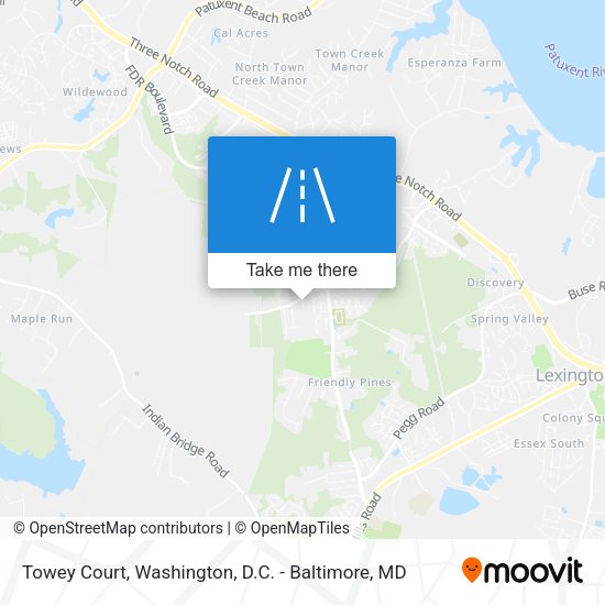 Towey Court map