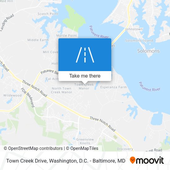 Town Creek Drive map