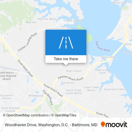 Mapa de Woodhaven Drive