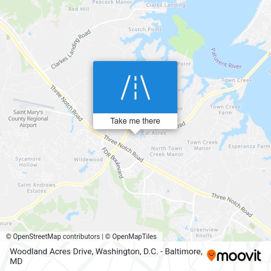Mapa de Woodland Acres Drive