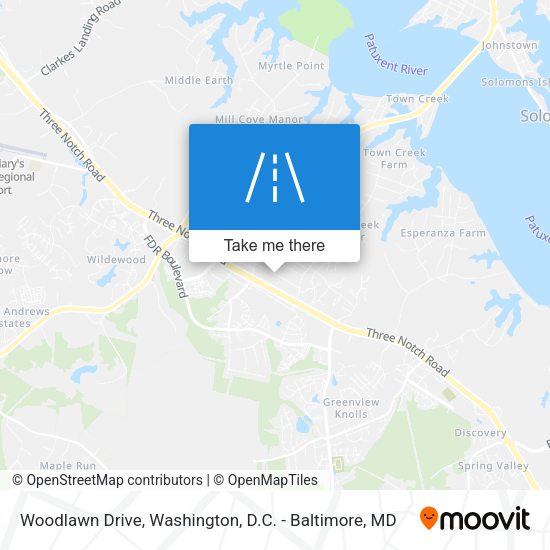 Mapa de Woodlawn Drive