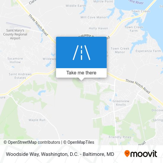 Woodside Way map