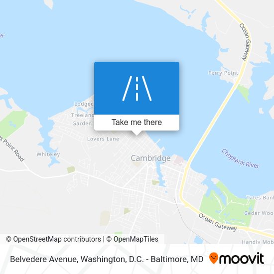 Belvedere Avenue map