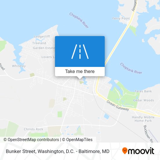 Bunker Street map