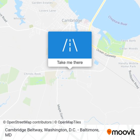 Cambridge Beltway map