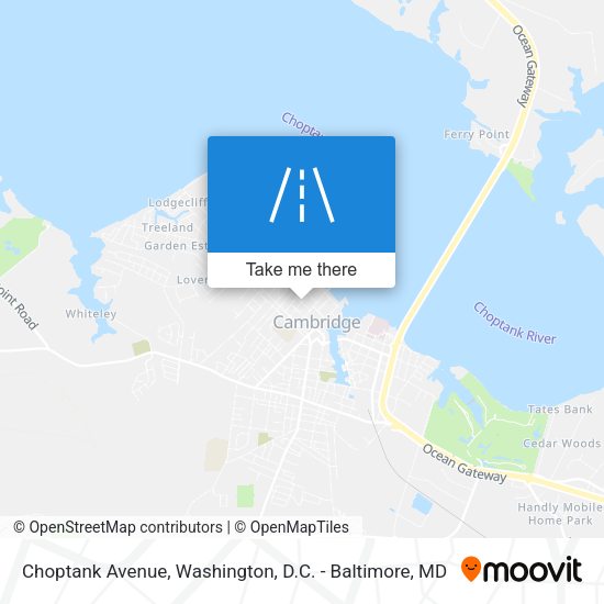 Mapa de Choptank Avenue