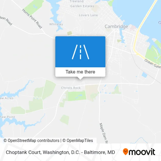 Choptank Court map