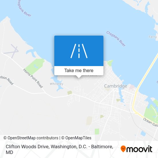 Clifton Woods Drive map