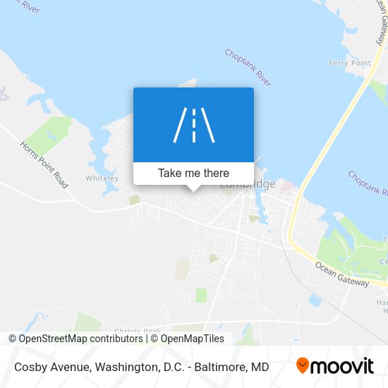 Cosby Avenue map