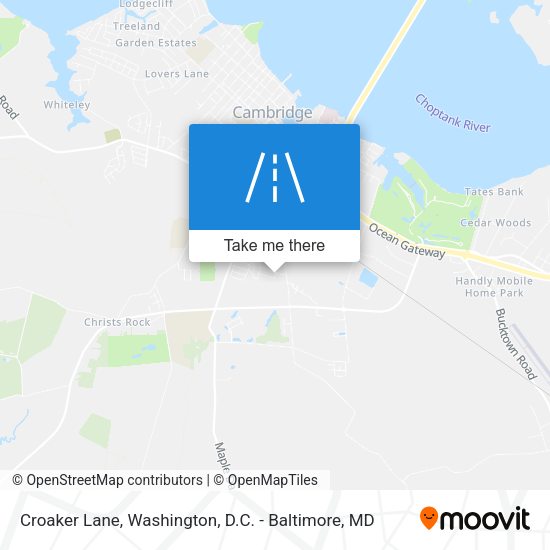 Mapa de Croaker Lane