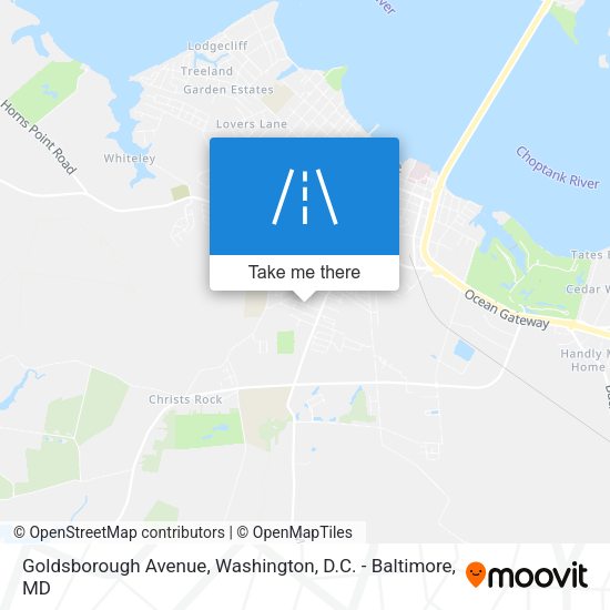 Mapa de Goldsborough Avenue