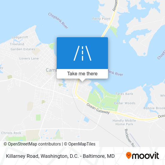 Killarney Road map