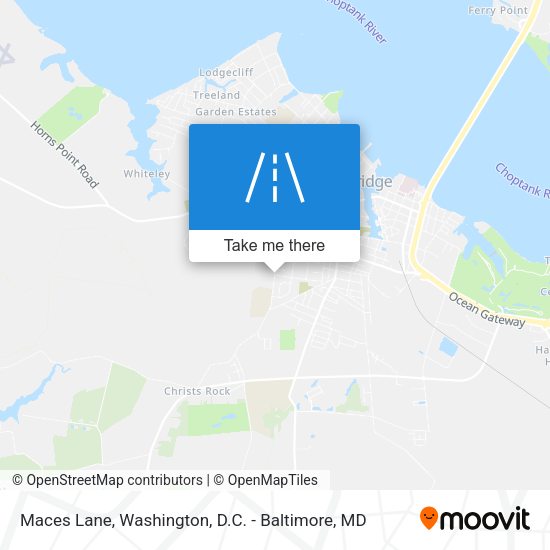 Maces Lane map