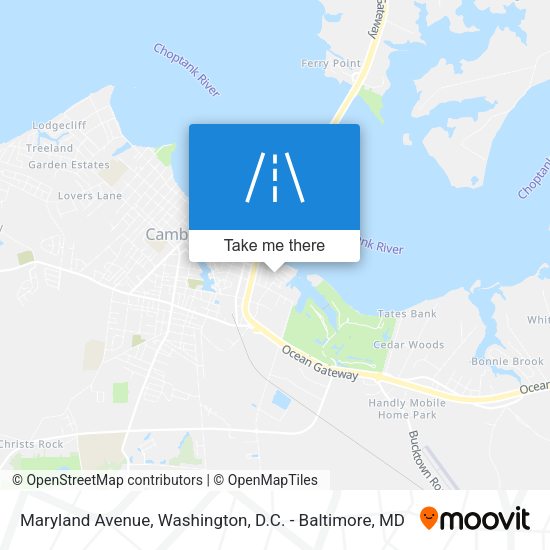 Maryland Avenue map