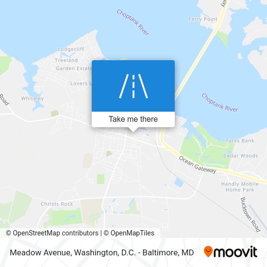 Meadow Avenue map