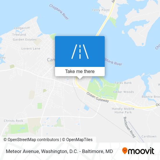 Meteor Avenue map