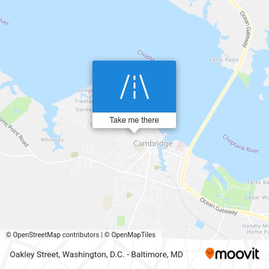 Oakley Street map