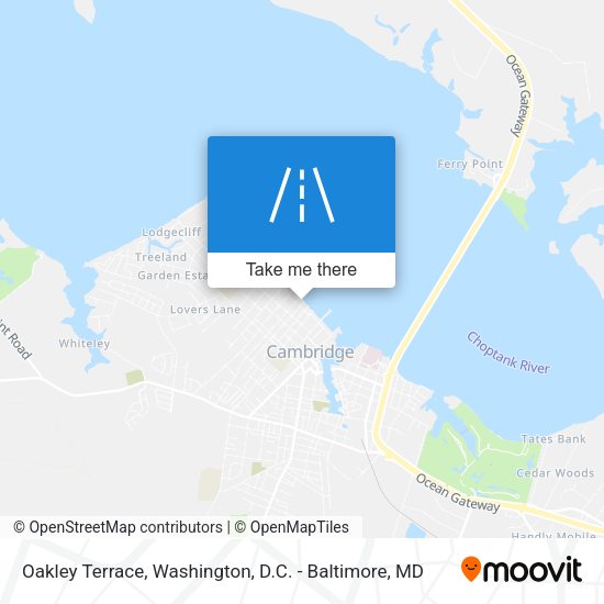 Oakley Terrace map