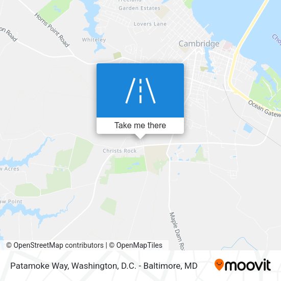 Patamoke Way map