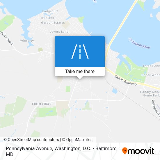 Pennsylvania Avenue map