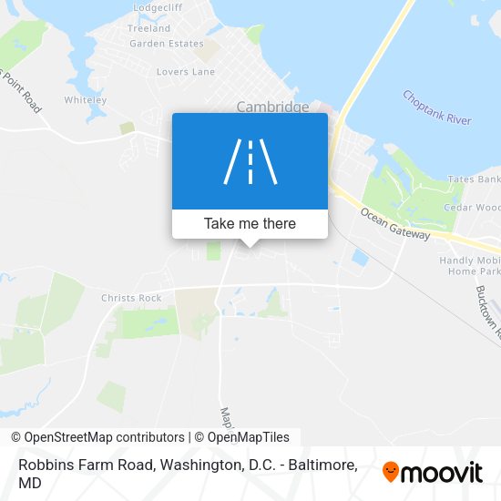 Robbins Farm Road map