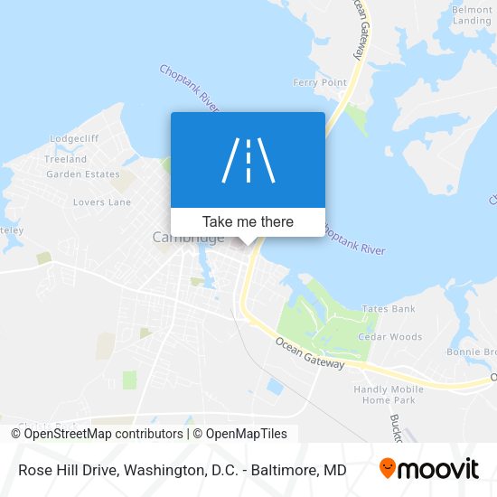 Rose Hill Drive map